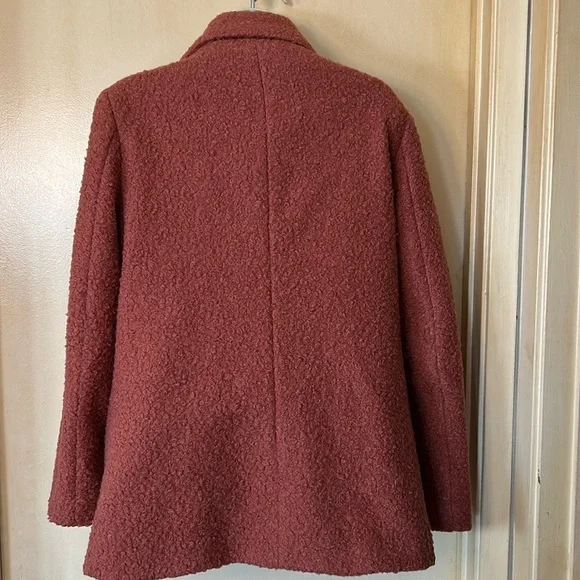 Sam Edelman Women's Cozy Sherpa Jacket in Dusty Rose size S - Picture 6 of 12